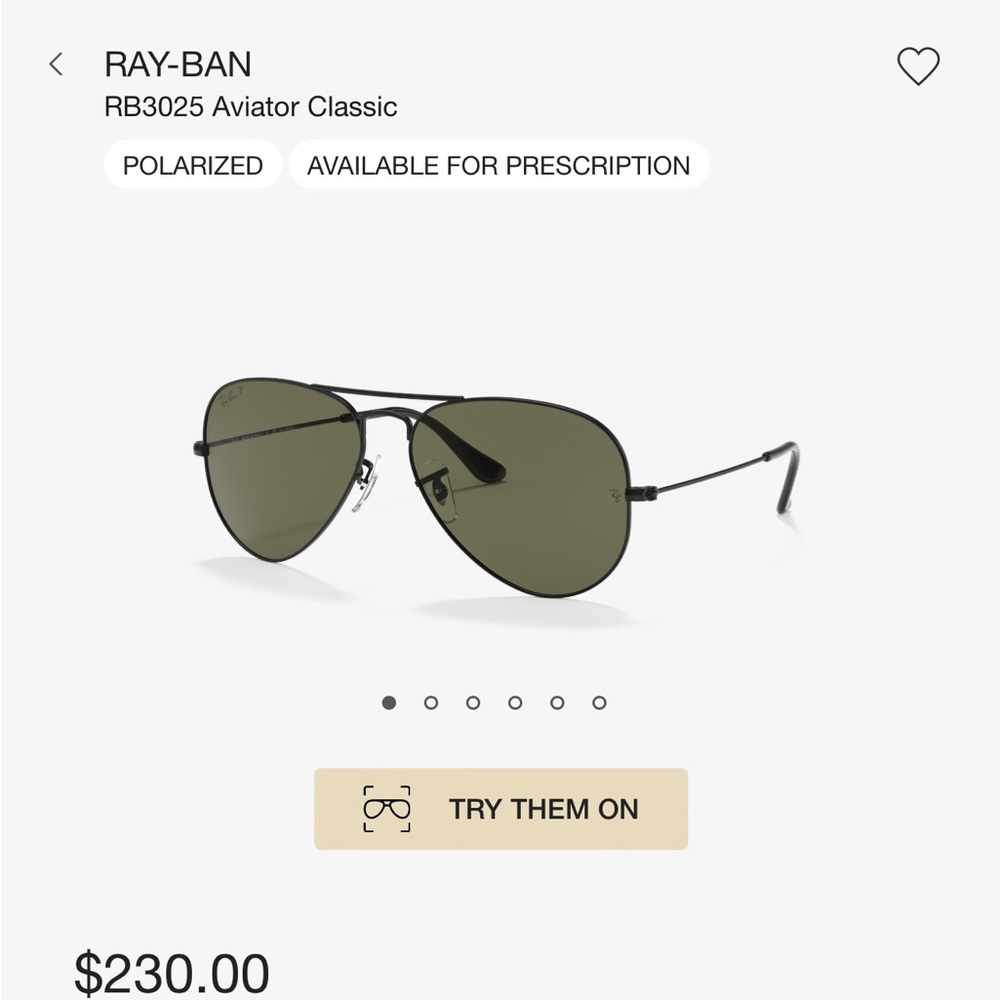 RAY-BAN Aviator Classic polarized sunglasses